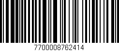 Código de barras (EAN, GTIN, SKU, ISBN): '7700008762414'