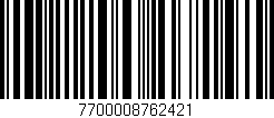 Código de barras (EAN, GTIN, SKU, ISBN): '7700008762421'