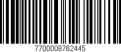 Código de barras (EAN, GTIN, SKU, ISBN): '7700008762445'