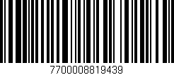 Código de barras (EAN, GTIN, SKU, ISBN): '7700008819439'