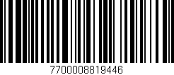 Código de barras (EAN, GTIN, SKU, ISBN): '7700008819446'