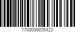 Código de barras (EAN, GTIN, SKU, ISBN): '7700008835422'