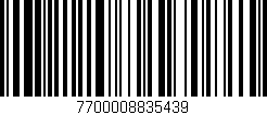 Código de barras (EAN, GTIN, SKU, ISBN): '7700008835439'