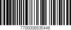 Código de barras (EAN, GTIN, SKU, ISBN): '7700008835446'