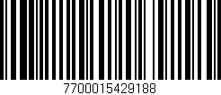 Código de barras (EAN, GTIN, SKU, ISBN): '7700015429188'