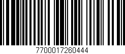 Código de barras (EAN, GTIN, SKU, ISBN): '7700017260444'