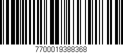 Código de barras (EAN, GTIN, SKU, ISBN): '7700019388368'