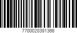 Código de barras (EAN, GTIN, SKU, ISBN): '7700020391388'