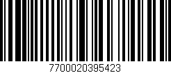 Código de barras (EAN, GTIN, SKU, ISBN): '7700020395423'