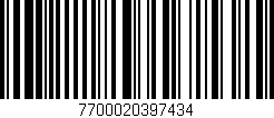 Código de barras (EAN, GTIN, SKU, ISBN): '7700020397434'