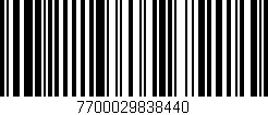 Código de barras (EAN, GTIN, SKU, ISBN): '7700029838440'