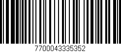 Código de barras (EAN, GTIN, SKU, ISBN): '7700043335352'