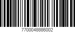 Código de barras (EAN, GTIN, SKU, ISBN): '7700048886002'