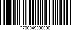 Código de barras (EAN, GTIN, SKU, ISBN): '7700049388000'