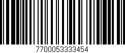 Código de barras (EAN, GTIN, SKU, ISBN): '7700053333454'