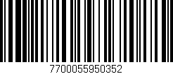 Código de barras (EAN, GTIN, SKU, ISBN): '7700055950352'