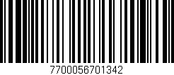 Código de barras (EAN, GTIN, SKU, ISBN): '7700056701342'