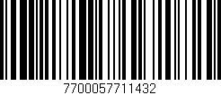 Código de barras (EAN, GTIN, SKU, ISBN): '7700057711432'