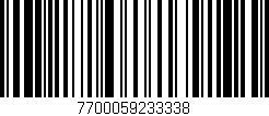 Código de barras (EAN, GTIN, SKU, ISBN): '7700059233338'