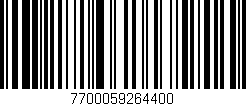 Código de barras (EAN, GTIN, SKU, ISBN): '7700059264400'