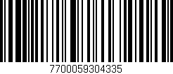 Código de barras (EAN, GTIN, SKU, ISBN): '7700059304335'