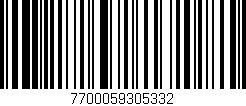 Código de barras (EAN, GTIN, SKU, ISBN): '7700059305332'