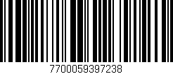 Código de barras (EAN, GTIN, SKU, ISBN): '7700059397238'