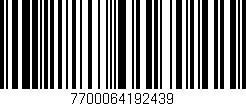 Código de barras (EAN, GTIN, SKU, ISBN): '7700064192439'