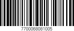 Código de barras (EAN, GTIN, SKU, ISBN): '7700068081005'