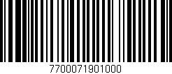 Código de barras (EAN, GTIN, SKU, ISBN): '7700071901000'