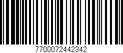 Código de barras (EAN, GTIN, SKU, ISBN): '7700072442342'