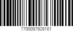 Código de barras (EAN, GTIN, SKU, ISBN): '7700097929101'