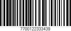 Código de barras (EAN, GTIN, SKU, ISBN): '7700122333439'