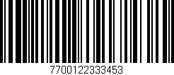 Código de barras (EAN, GTIN, SKU, ISBN): '7700122333453'