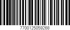 Código de barras (EAN, GTIN, SKU, ISBN): '7700125059268'