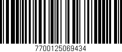 Código de barras (EAN, GTIN, SKU, ISBN): '7700125069434'