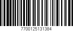 Código de barras (EAN, GTIN, SKU, ISBN): '7700125131384'