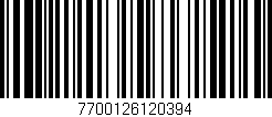 Código de barras (EAN, GTIN, SKU, ISBN): '7700126120394'