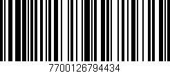 Código de barras (EAN, GTIN, SKU, ISBN): '7700126794434'