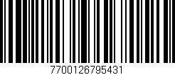 Código de barras (EAN, GTIN, SKU, ISBN): '7700126795431'