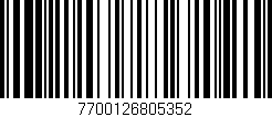 Código de barras (EAN, GTIN, SKU, ISBN): '7700126805352'