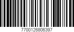 Código de barras (EAN, GTIN, SKU, ISBN): '7700126806397'