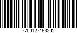 Código de barras (EAN, GTIN, SKU, ISBN): '7700127156392'