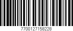 Código de barras (EAN, GTIN, SKU, ISBN): '7700127158228'