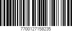 Código de barras (EAN, GTIN, SKU, ISBN): '7700127158235'