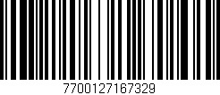 Código de barras (EAN, GTIN, SKU, ISBN): '7700127167329'