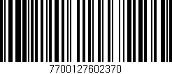 Código de barras (EAN, GTIN, SKU, ISBN): '7700127602370'