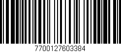 Código de barras (EAN, GTIN, SKU, ISBN): '7700127603384'