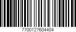 Código de barras (EAN, GTIN, SKU, ISBN): '7700127604404'