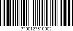 Código de barras (EAN, GTIN, SKU, ISBN): '7700127610382'